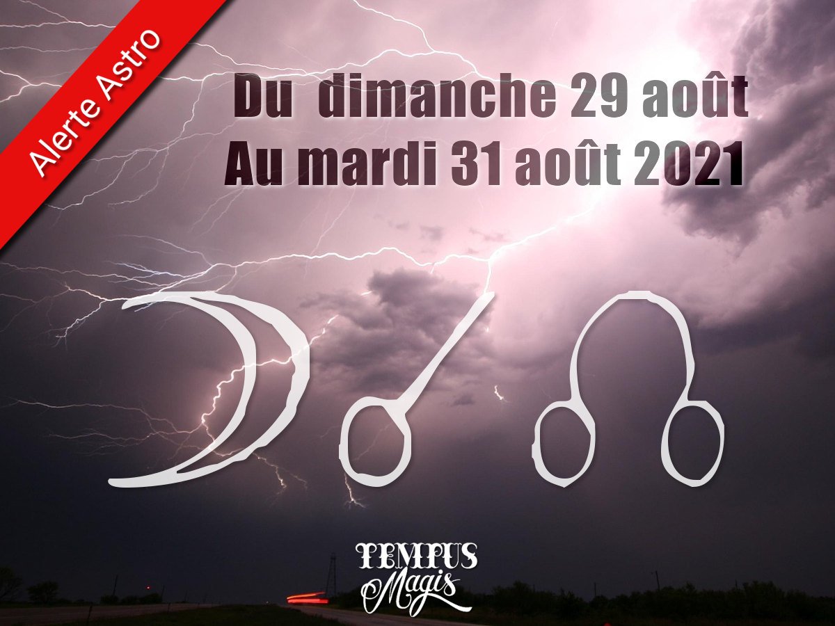 Conjonction Lune / Noeud lunaire Nord aout 2021