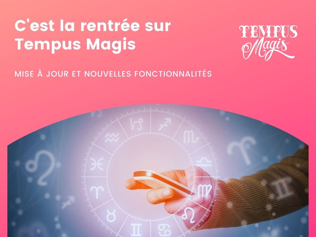 C’est la rentrée sur Tempus Magis