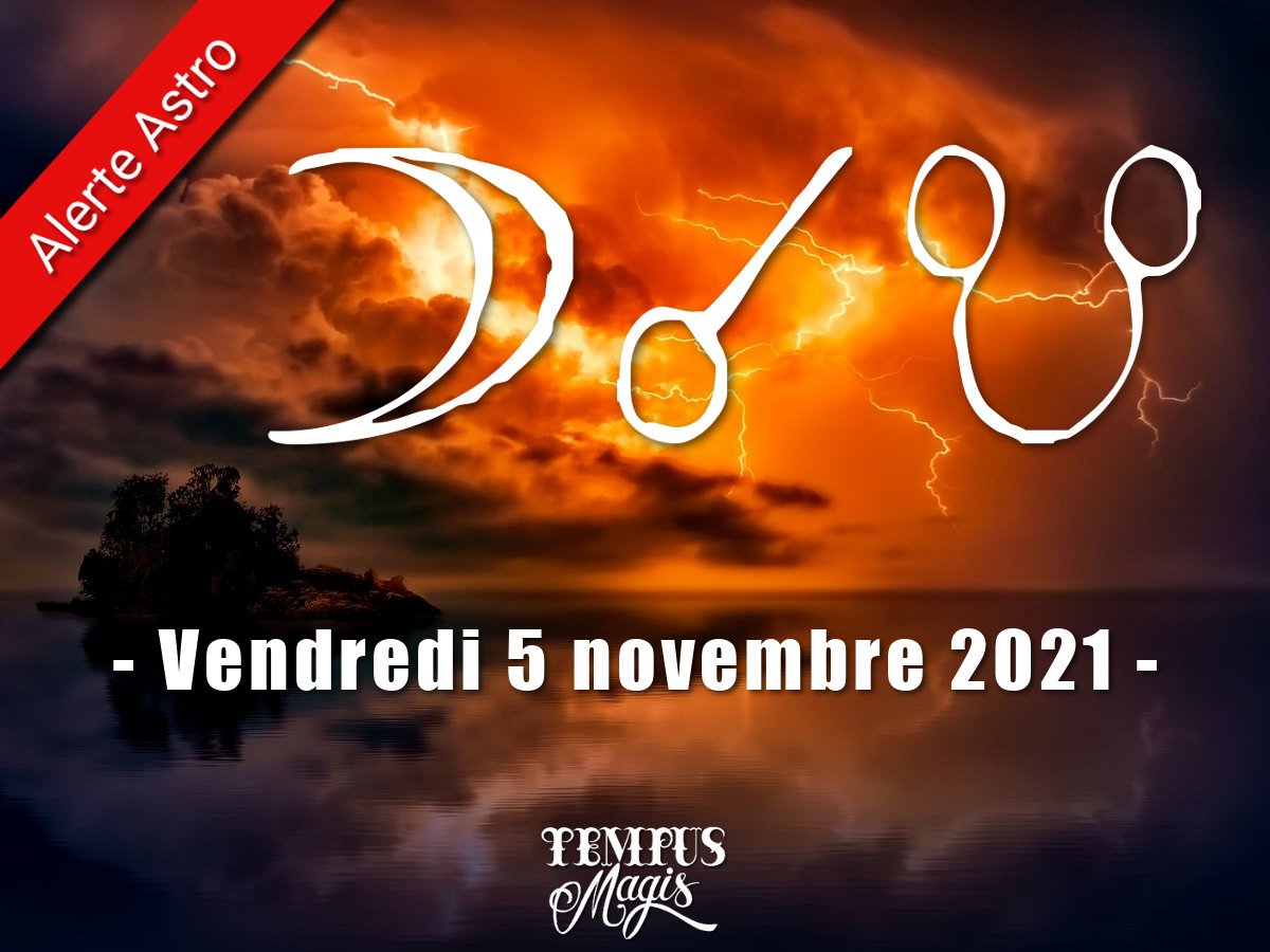 Conjonction Lune / Noeud lunaire Sud novembre 2021