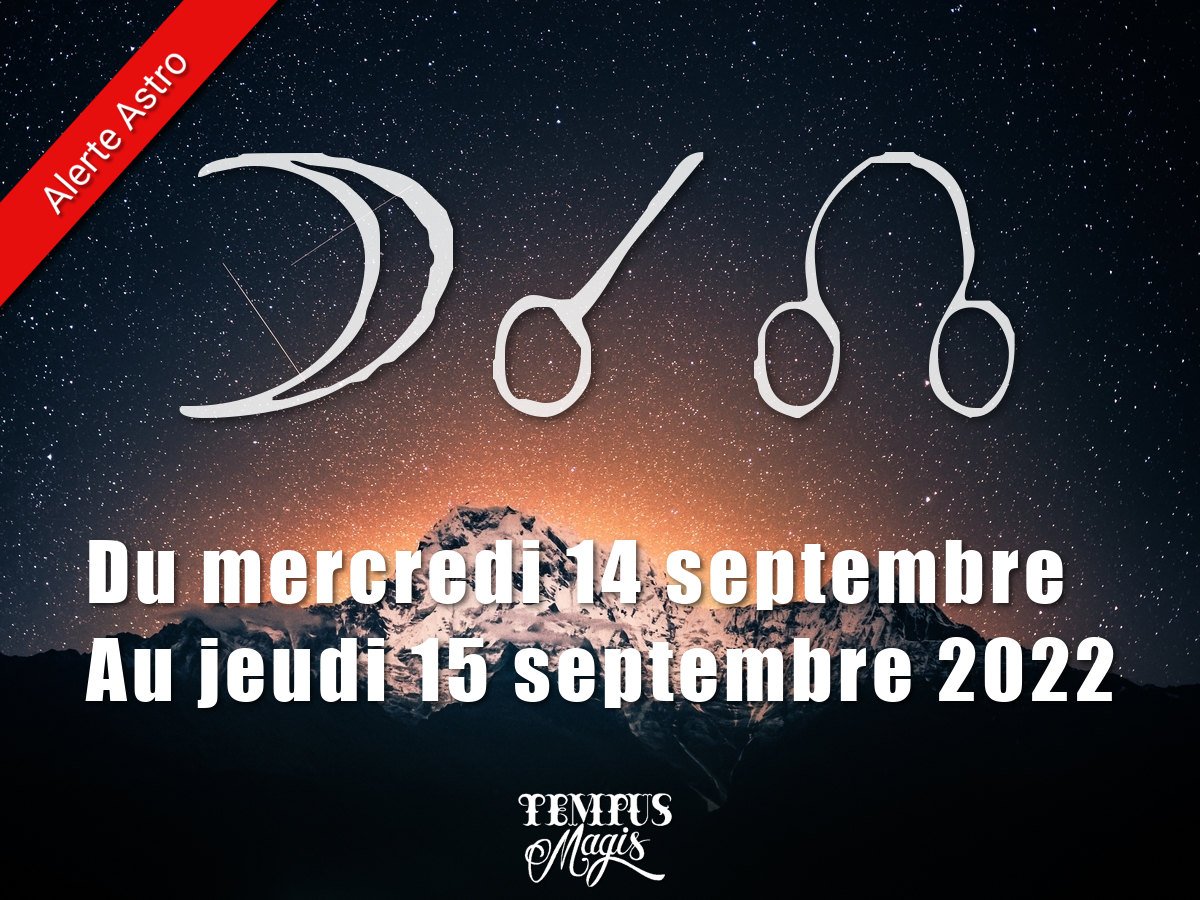 Conjonction Lune / Noeud lunaire Nord septembre 2022