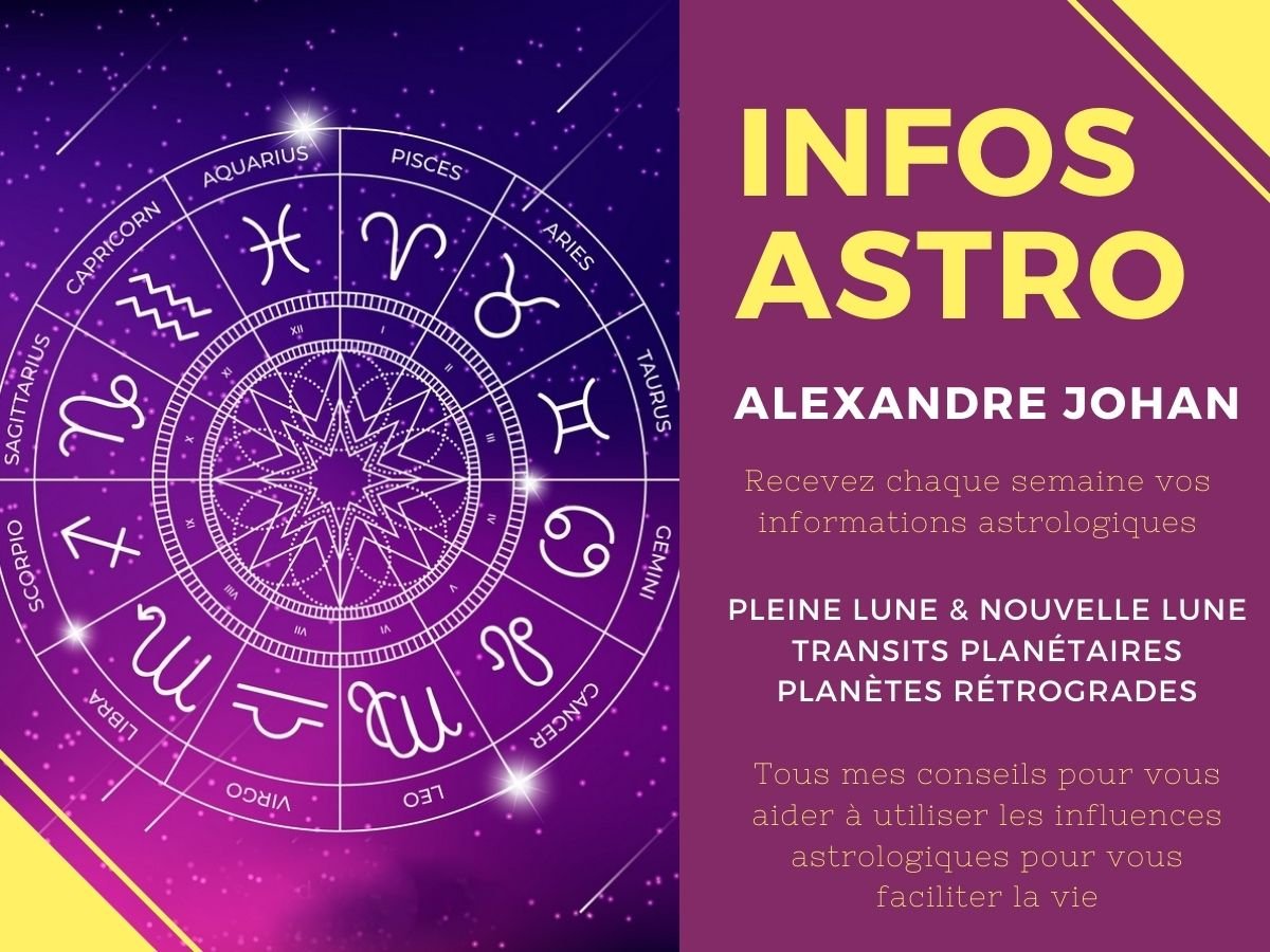 Inscription aux mails d'informations astrologiques