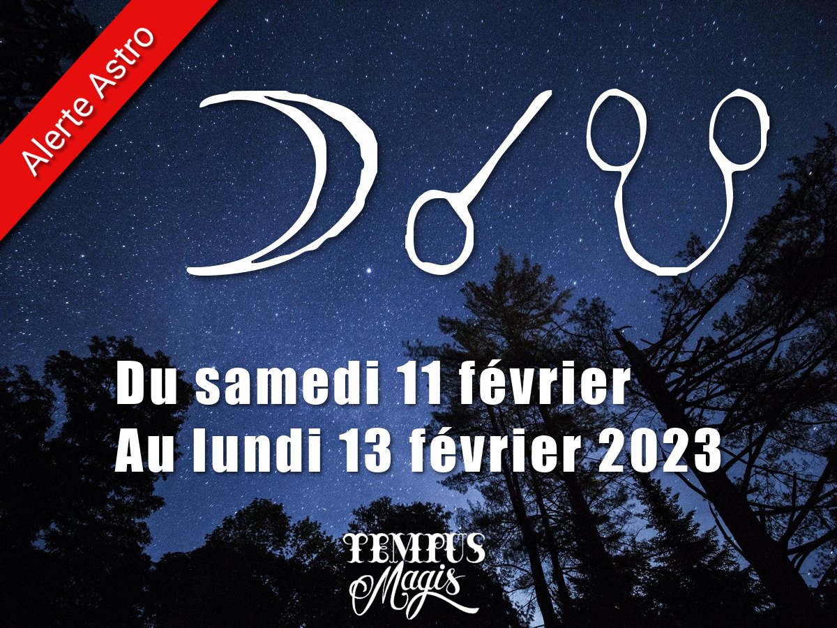 Conjonction Lune / Noeud lunaire Sud février 2023