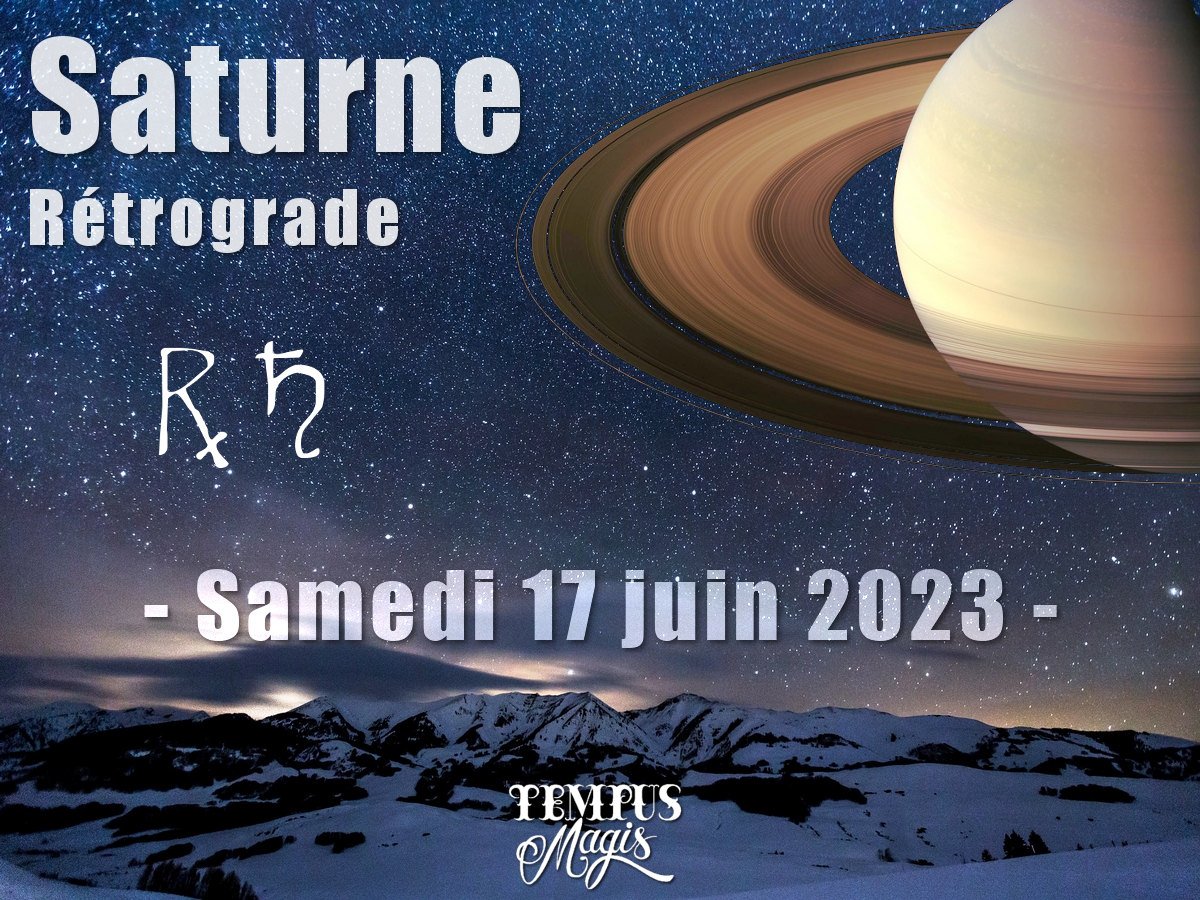 Saturne Rétrograde 2023
