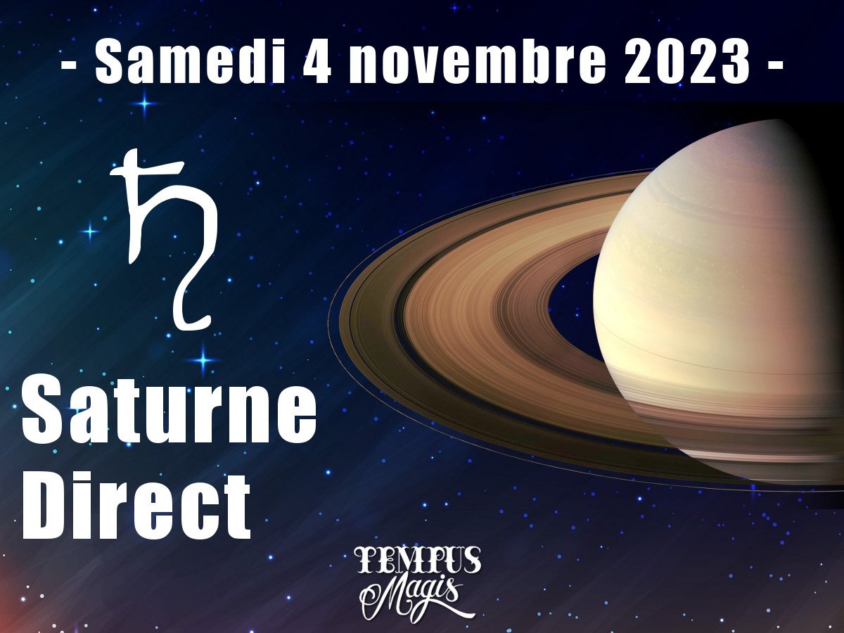 Saturne direct le 4 novembre 2023