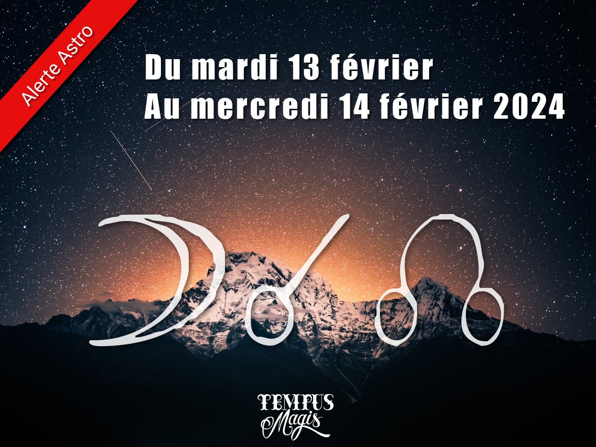 Conjonction Lune / Noeud lunaire Nord février 2024