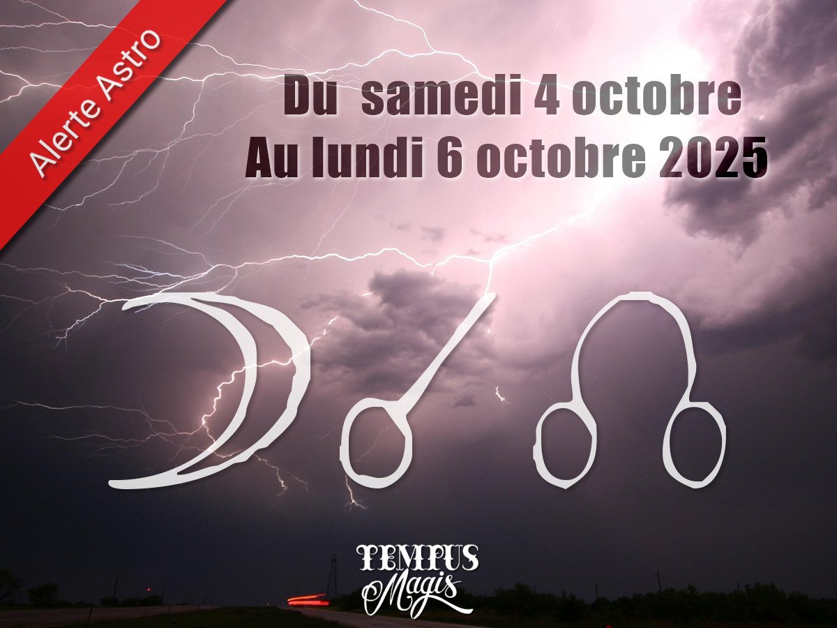 Conjonction Lune / Noeud lunaire Nord octobre 2025