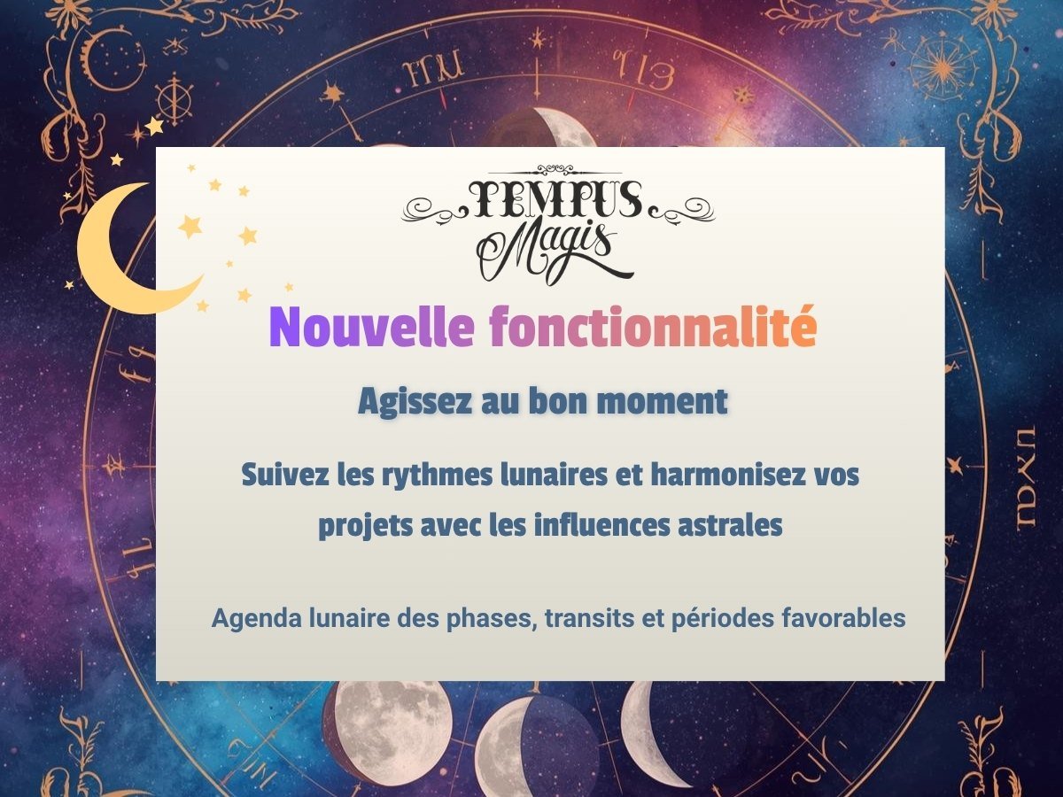 Agenda lunaire sur Tempus Magis