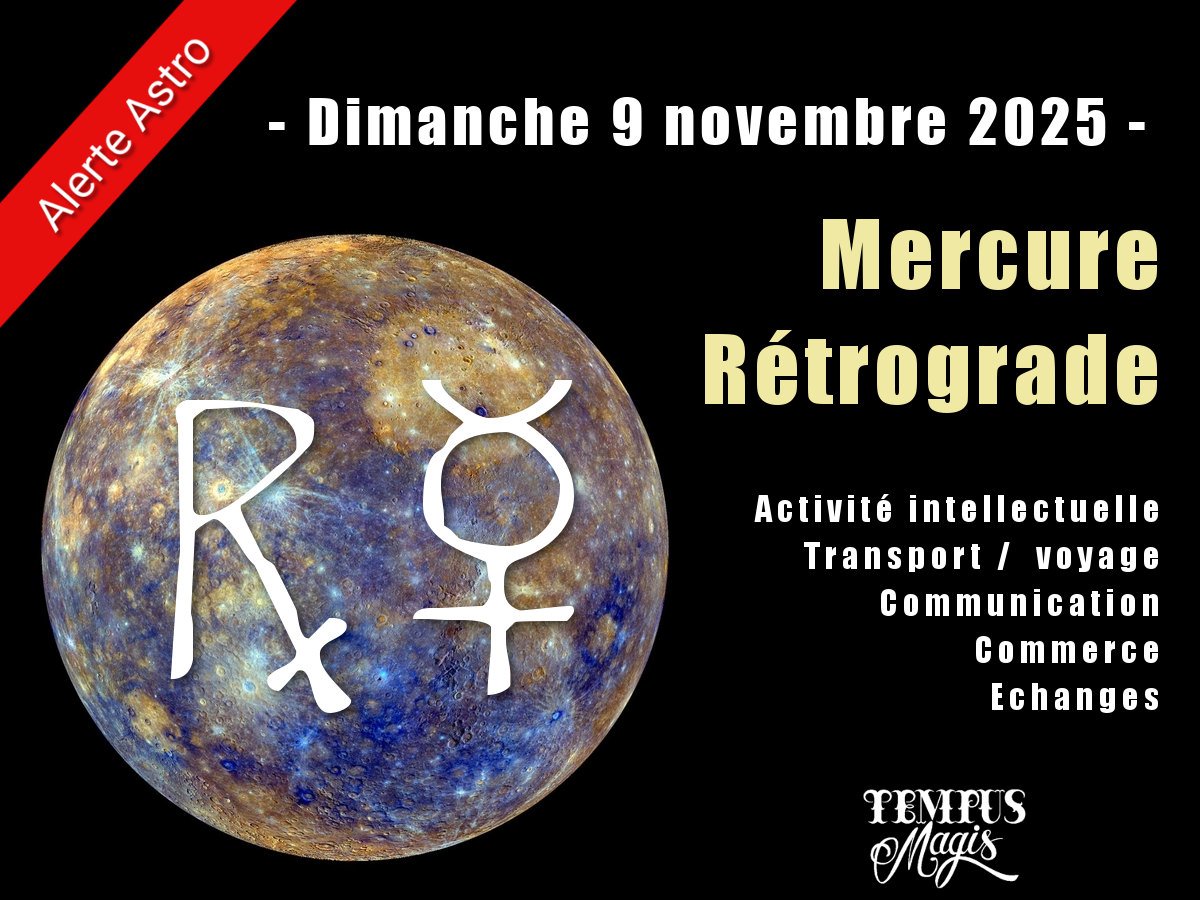 Mercure rétrograde - Dimanche 9 novembre 2025