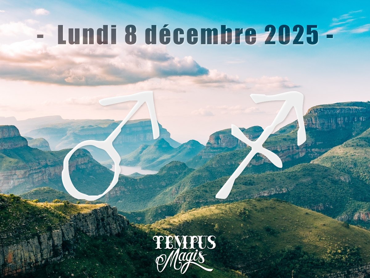 Astrologie sidérale : Mars en Sagittaire - Lundi 08 décembre 2025