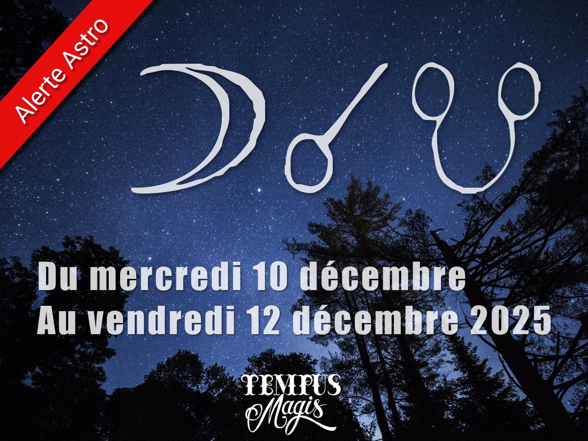 Conjonction Lune / Noeud lunaire Sud (10/12/2025)