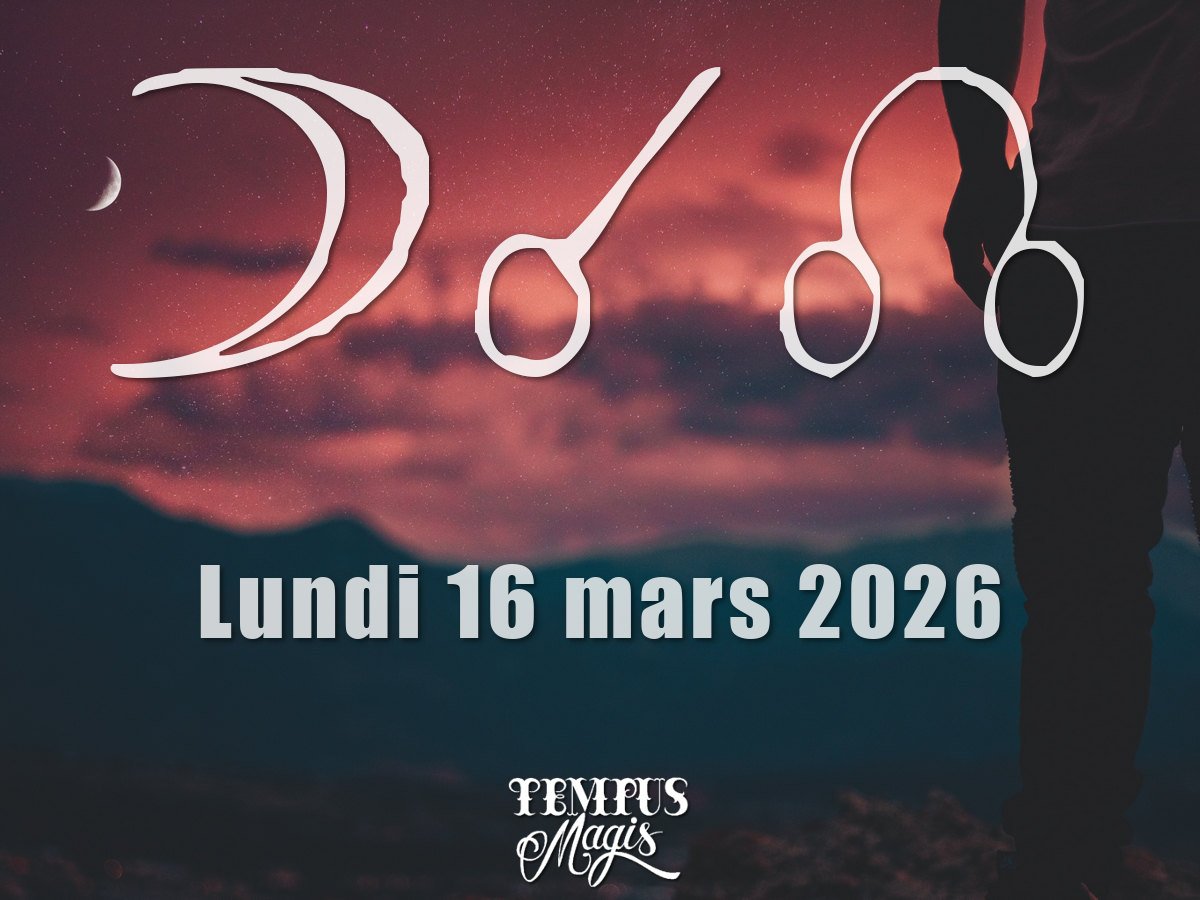 Conjonction Lune / Noeud lunaire Nord Lundi 16/03/2026