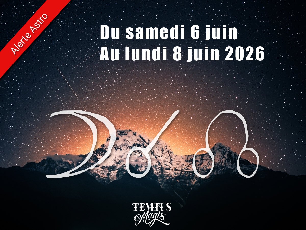 Conjonction Lune / Noeud lunaire nord Samedi 06/06/2026