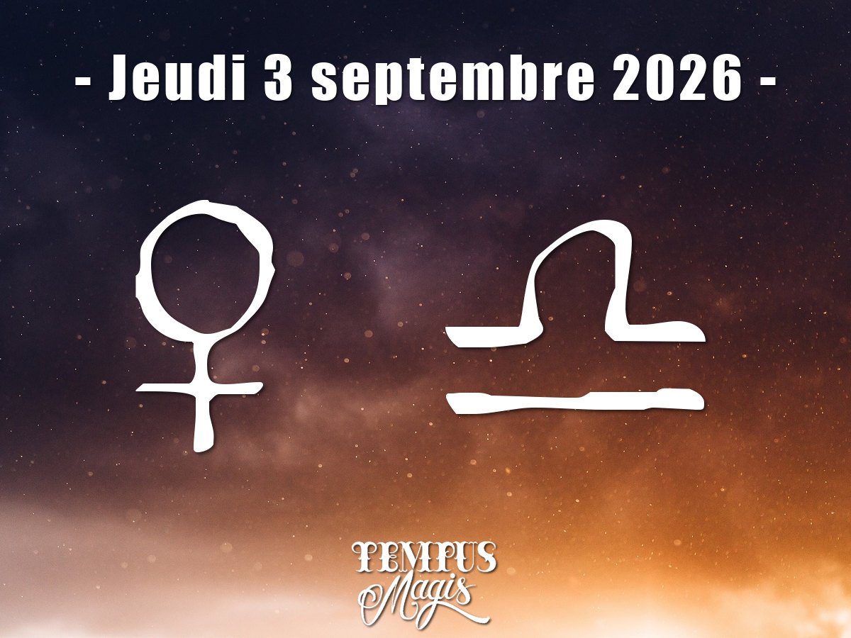 Vénus en Balance le 03/09/2026