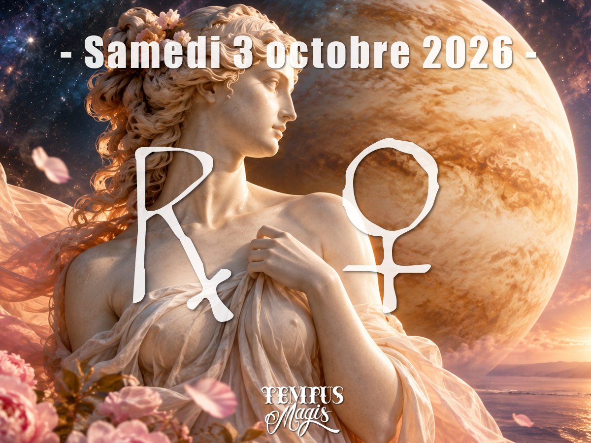 Vénus rétrograde le samedi 3 octobre 2026