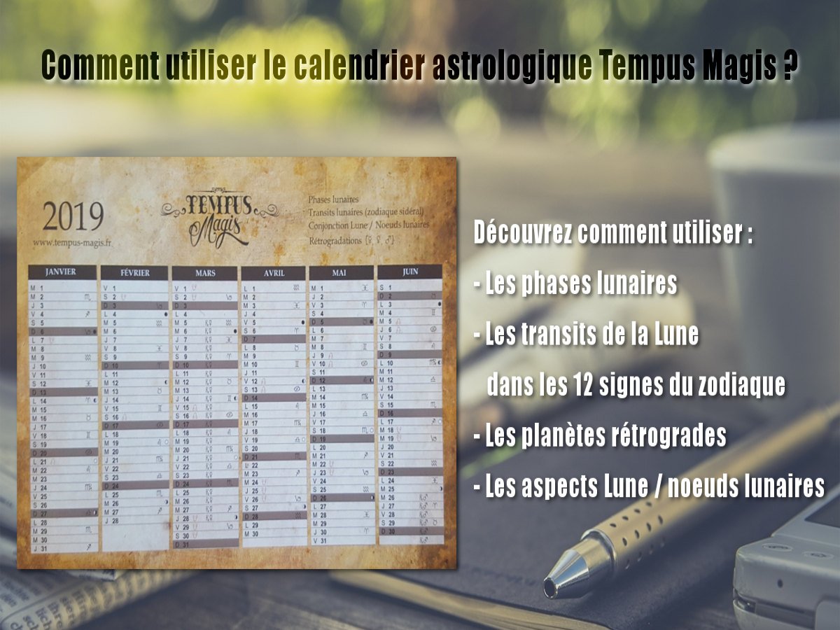 Calendrier astrologique Tempus Magis 2019