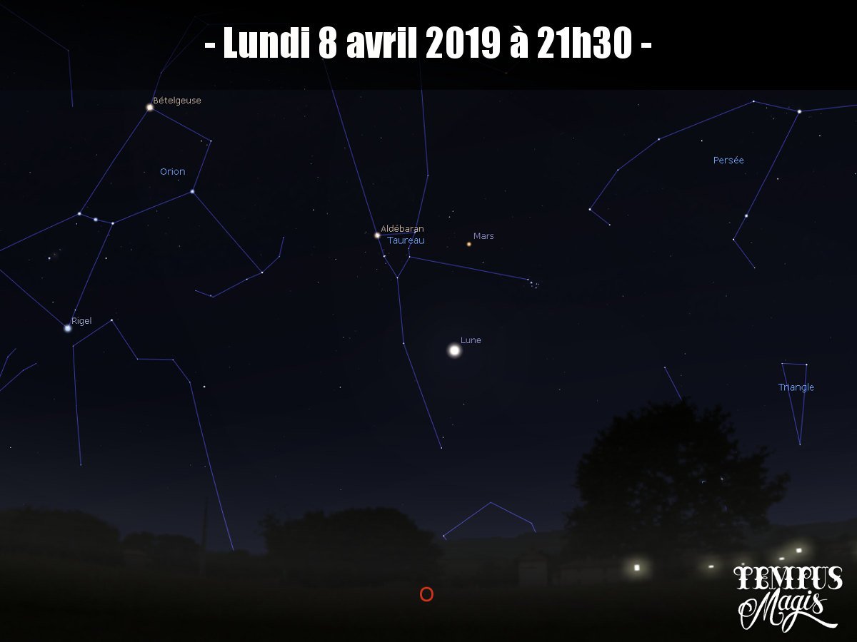 Observation conjonction Lune / Mars