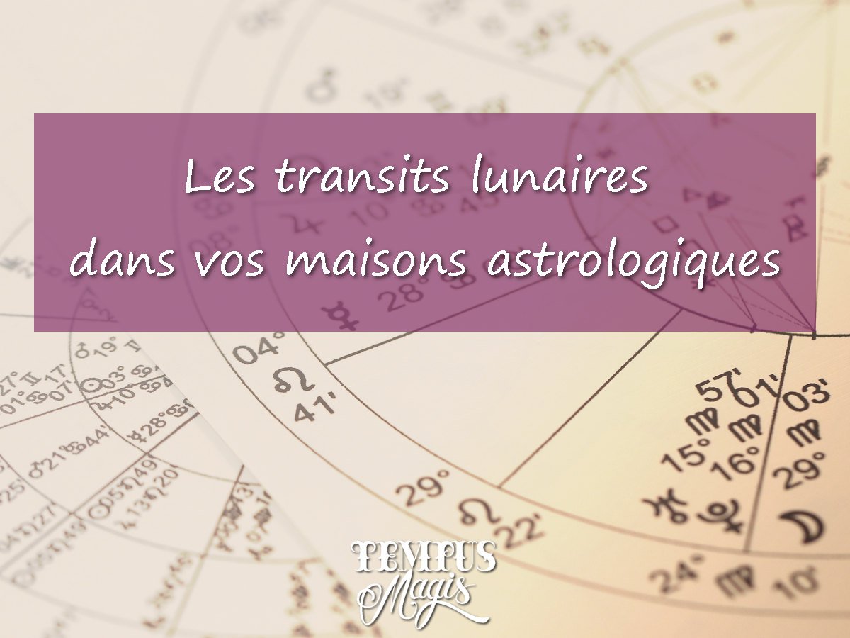 Transits lunaires en maisons