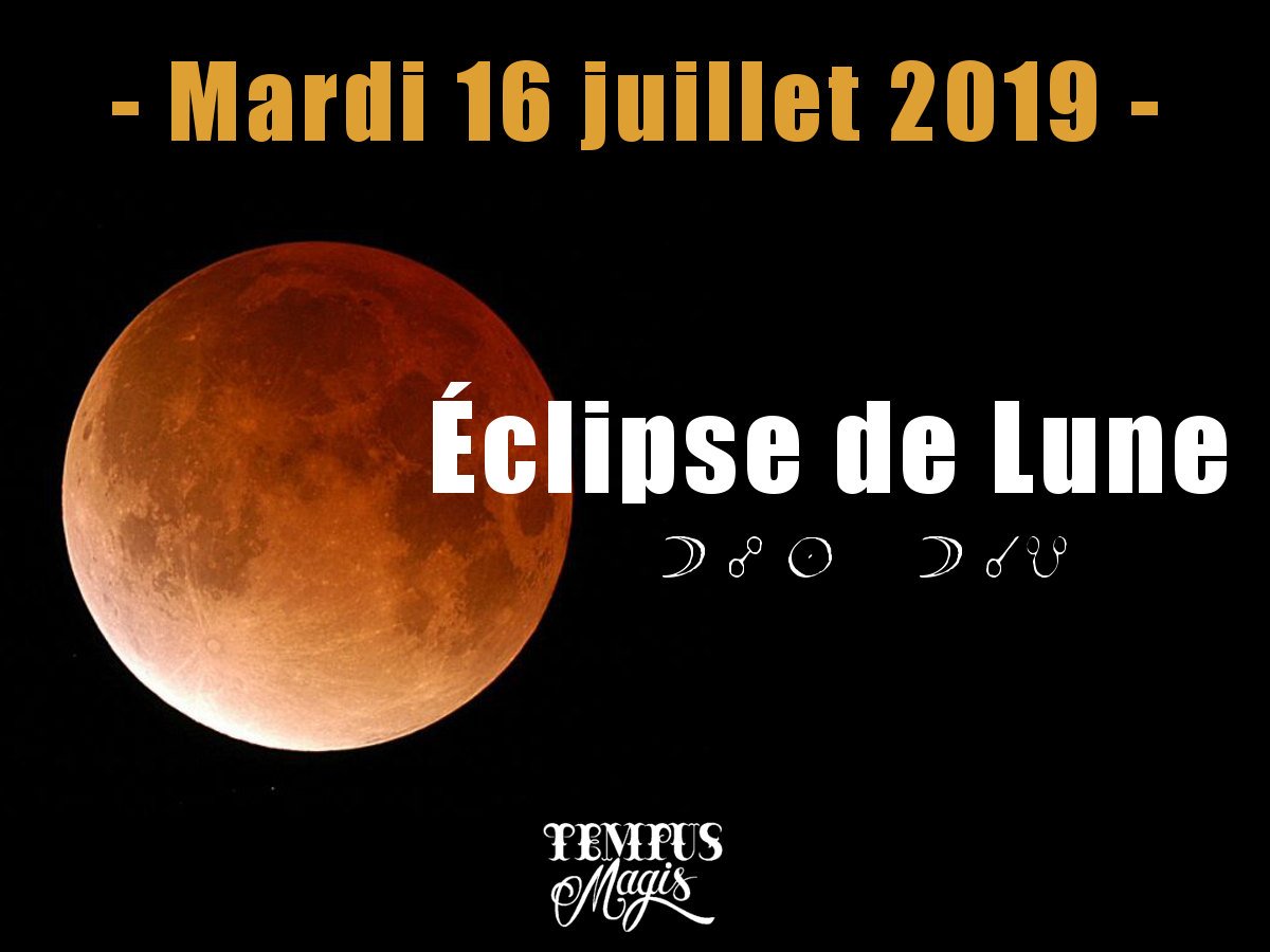 Eclipse de Lune du mois de juillet 2019