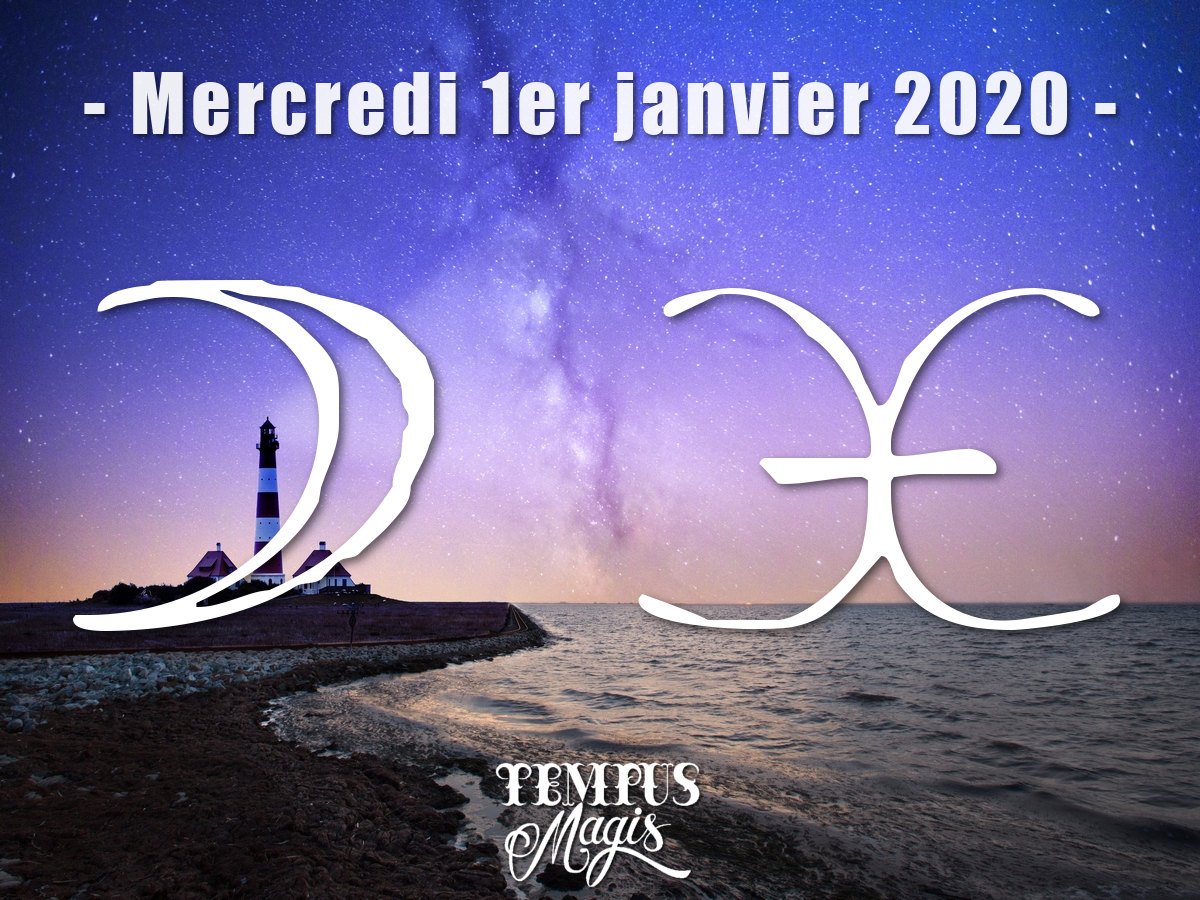 Astrologie sidérale : Lune en Poissons janvier 2020