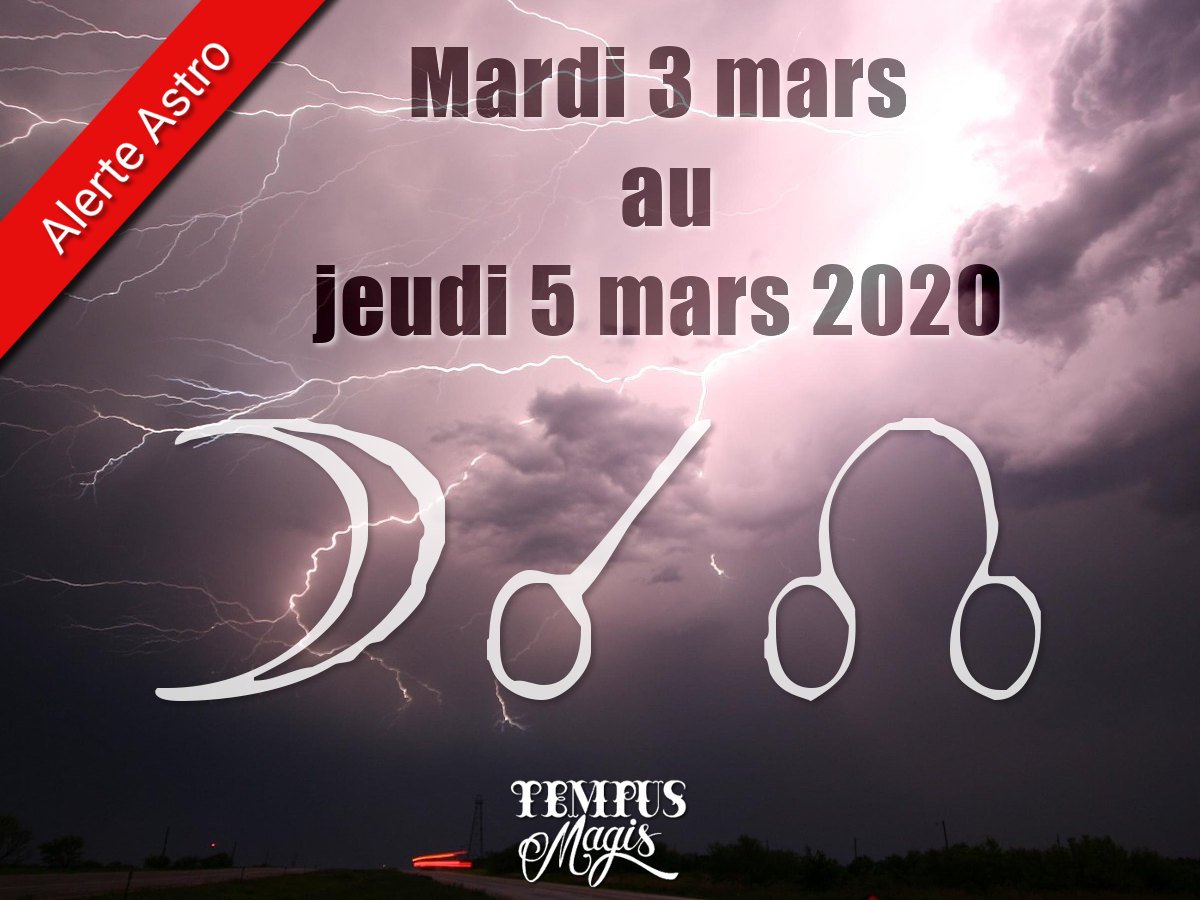 Conjonction Lune / Noeud lunaire Nord mars 2020