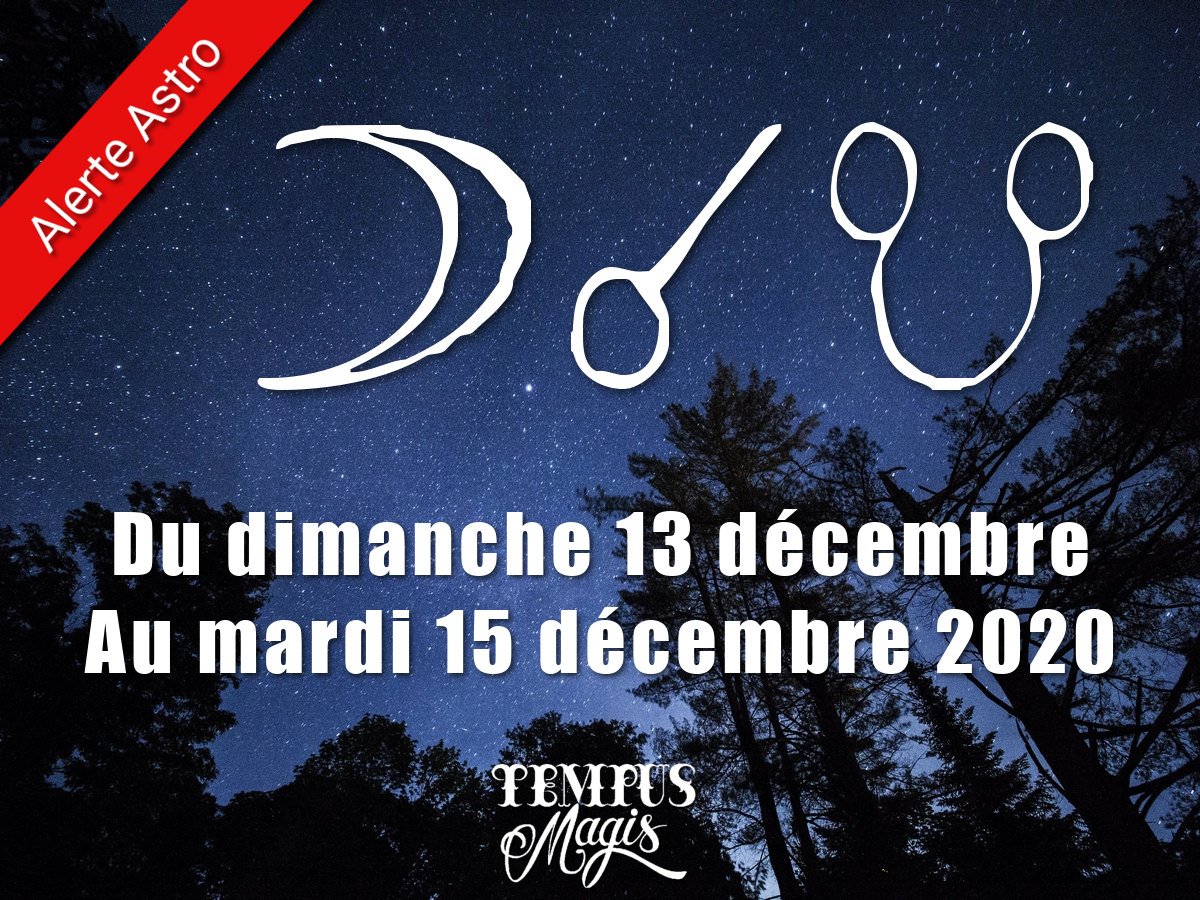 Conjonction Lune / Noeud lunaire Sud décembre 2020