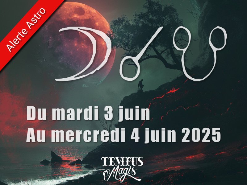 Conjonction Lune / Noeud lunaire Sud (03/06/2025)
