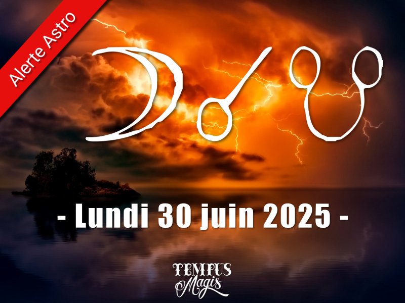 Conjonction Lune / Noeud lunaire Sud juin 2025
