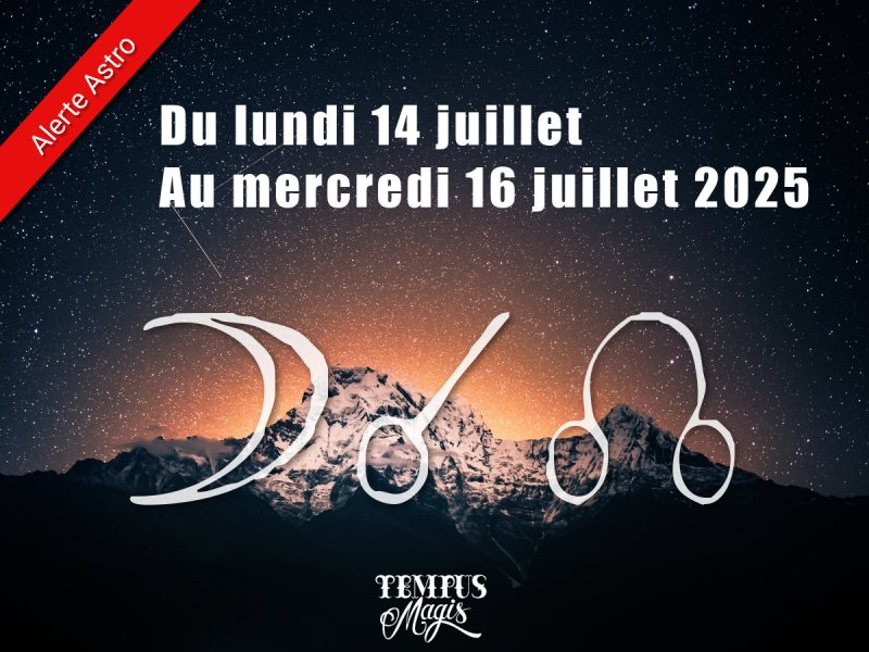Conjonction Lune / Noeud lunaire Nord juillet 2025