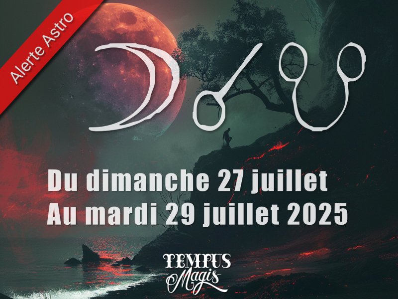 Conjonction Lune / Noeud lunaire sud (27/07/2025)