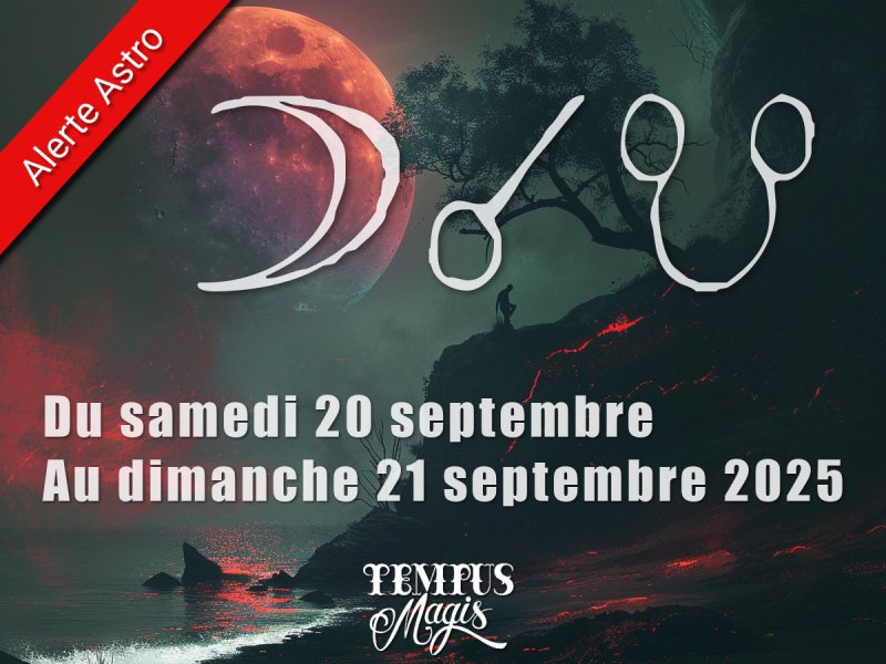 Conjonction Lune / Noeud lunaire Sud (20/09/2025)