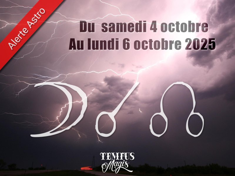 Conjonction Lune / Noeud lunaire Nord octobre 2025