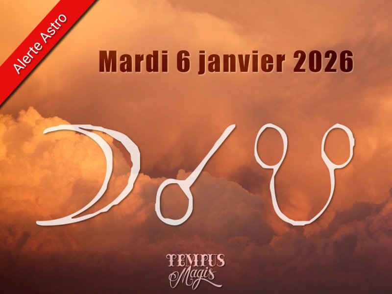 Conjonction Lune / Noeud lunaire Sud (6/01/2026)