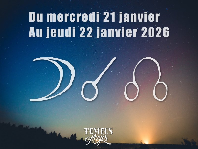 Conjonction Lune / noeud lunaire nord - Jeudi 22/01/2026