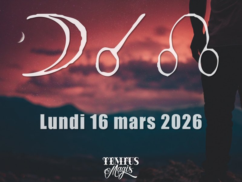 Conjonction Lune / Noeud lunaire Nord Lundi 16/03/2026
