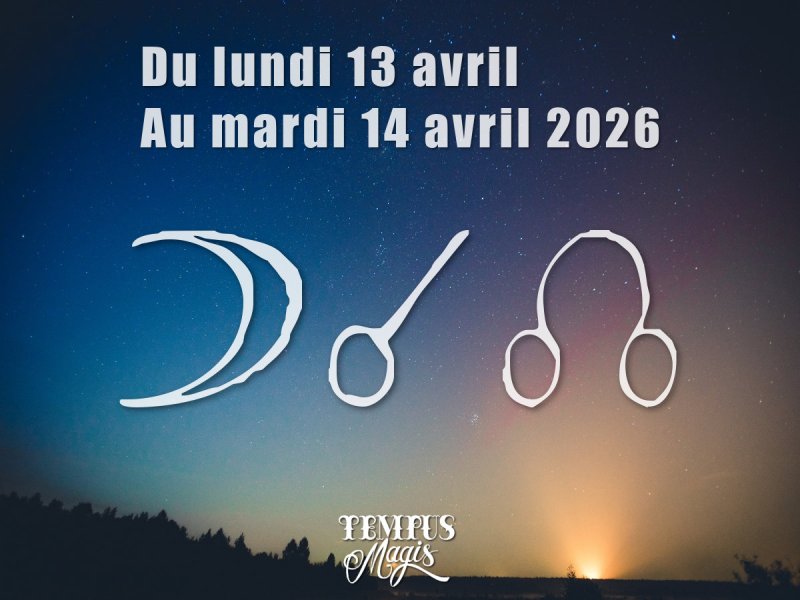 Conjonction Lune / Noeud lunaire Nord (13/04/2026)