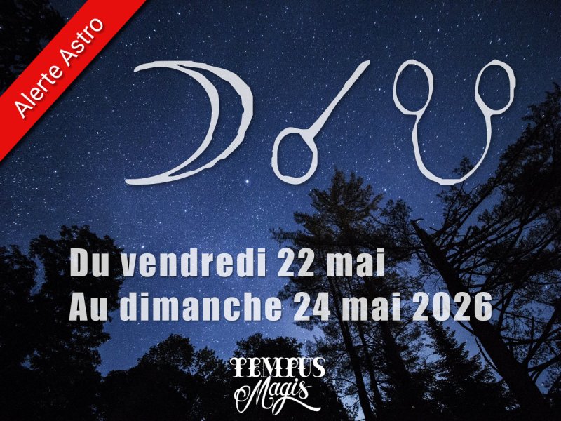 Conjonction Lune / Noeud lunaire sud Vendredi 22/05/2026