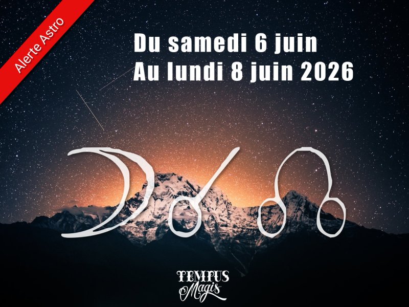 Conjonction Lune / Noeud lunaire nord Samedi 06/06/2026
