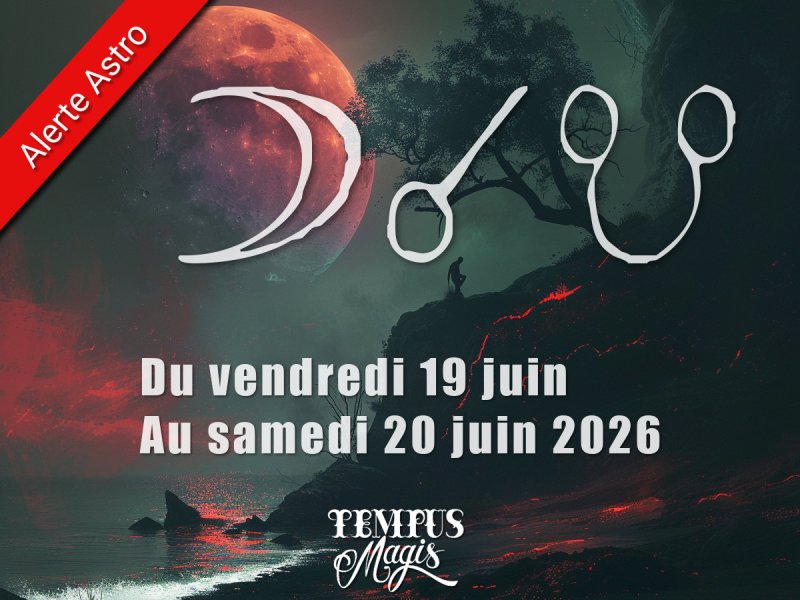 Conjonction Lune / Noeud lunaire sud Vendredi 19/06/2026