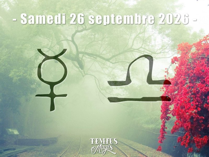 Mercure en Balance samedi 26 septembre 2026 (astrologie sidérale)