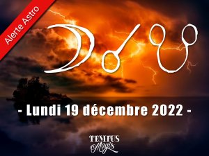 Conjonction Lune / Noeud lunaire Sud (19/12/2022)