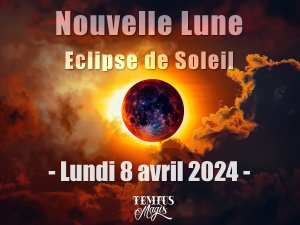 Nouvelle Lune et éclipse de Soleil le 8 avril 2024