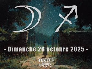 Lune en Sagittaire (26/10/2025)