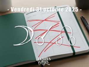 Conjonction Lune / Noeud lunaire Nord (31/10/2025)