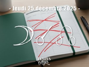 Conjonction Lune / Noeud lunaire Nord (25/12/2025)