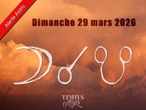 Conjonction Lune / Noeud lunaire Sud Dimanche 29/03/2026