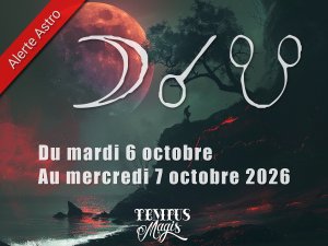 Conjonction Lune / Noeud lunaire sud mardi 06/10/2026