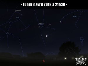 Observation conjonction Lune / Mars (08/04/2019)