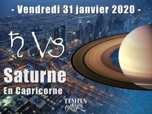 Transit de Saturne en Capricorne (31/01/2020)