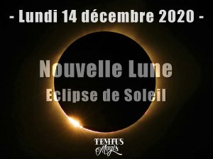 Nouvelle Lune et éclipse de Soleil du 14 décembre 2020