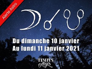 Conjonction Lune / Noeud lunaire Sud (10/01/2021)